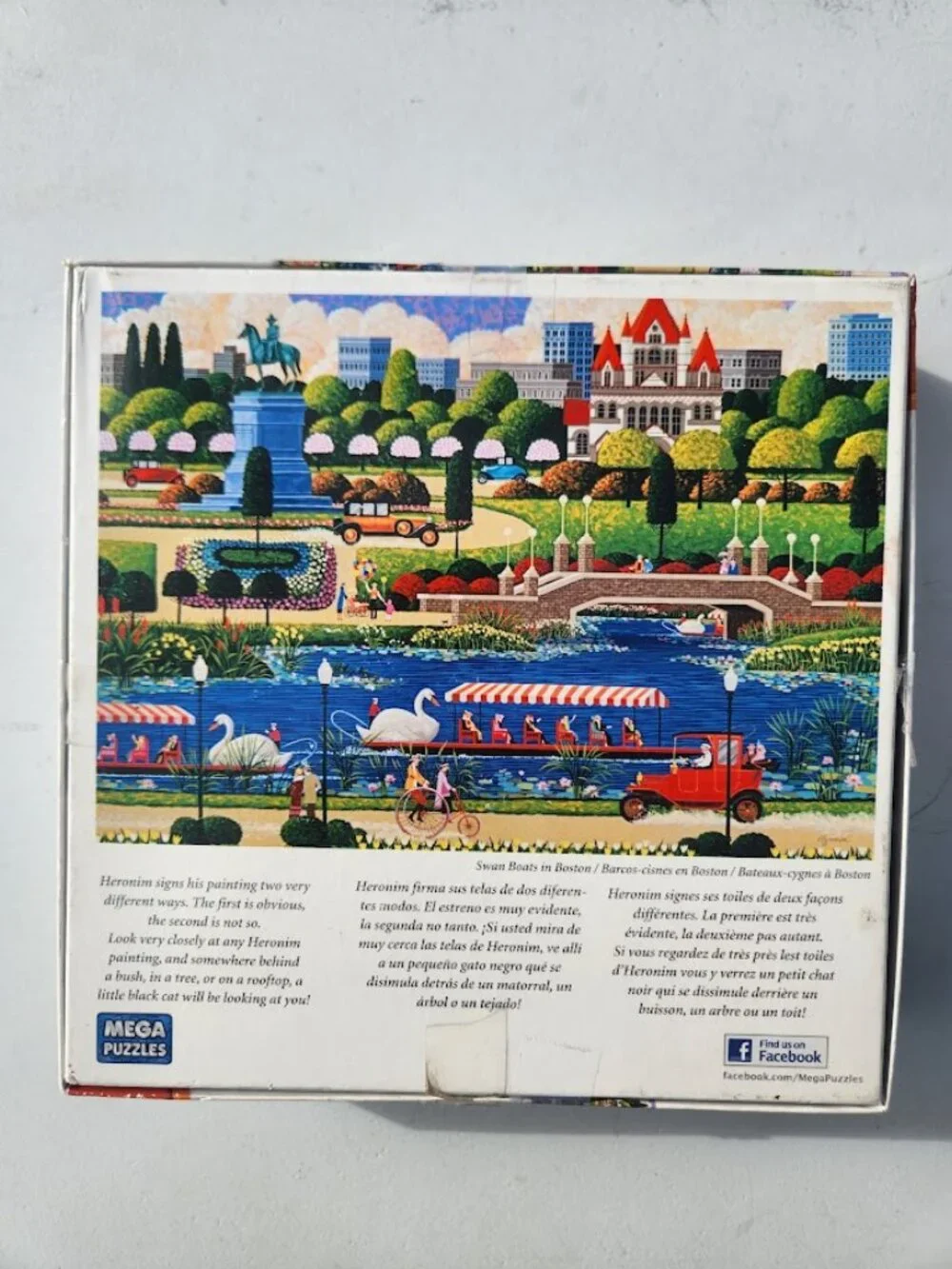 Swan Boats in Boston Park 1000 Piece Jigsaw Puzzle Mega Puzzles Hometown Collect